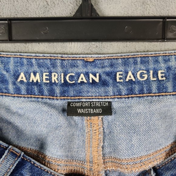 American Eagle Outfitters High Rise Blue Jeans - Picture 7 of 9